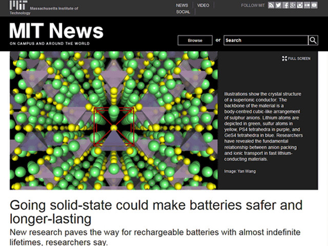 三星聯(lián)手MIT研發(fā)固態(tài)電池 可永久使用