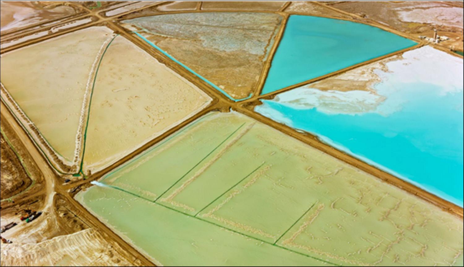 內(nèi)華達(dá)州Silver Peak鋰礦鳥瞰圖